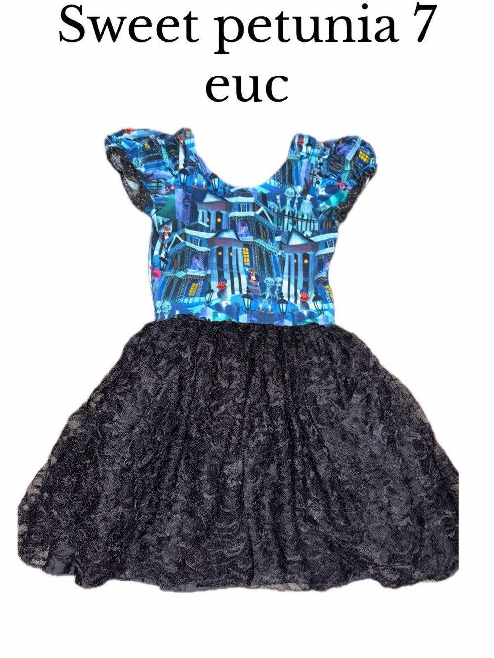 Sweet petunia haunted mansion Disney dress size 6/7